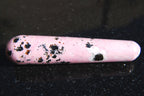 Zenergy Gems Charged 4 Rhodochrosite (with Rhodonite & Manganese Freckles) Crystal Massage Wand (Healing Energy/Emotional Healer