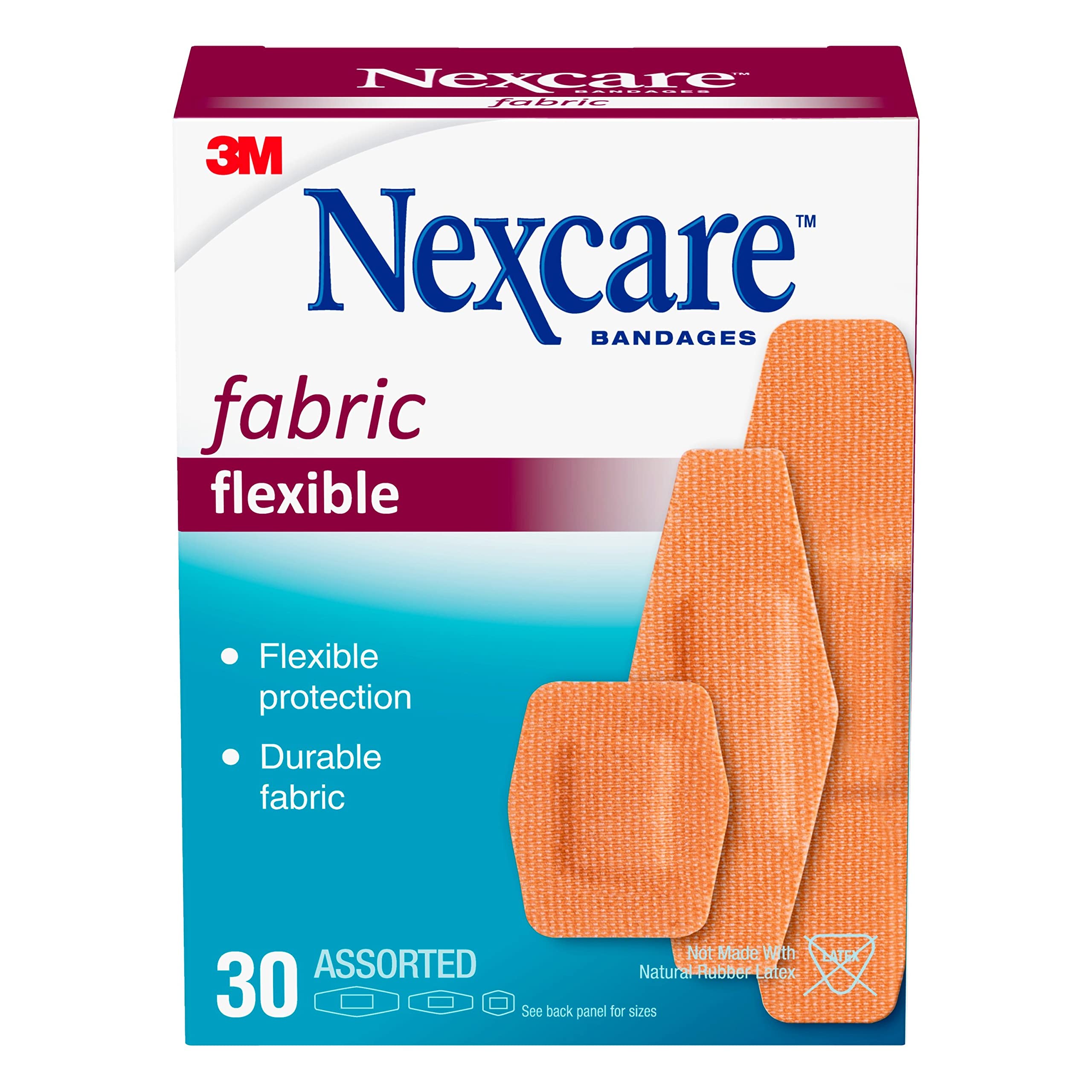 Nexcare Flexible Fabric Assorted Sies