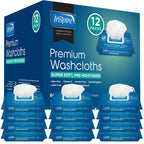 Inspire Adult Wet Wipes Adult Wash Cloths, Adult Wipes for Incontinence & Cleansing, 8x12 600 Count 12 packs of 50