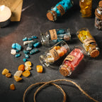 KHOCOEE 48pcs Different Crystals and Healing Stones, Gemstone and Crystals Bottles, Chakra Healing Crystals for Witchcraft, Grea