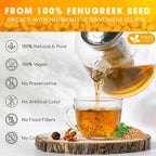 Premium Fenugreek Tea Bags. No Sugar, No Caffeine, No Gluten, Vegan. (30 Tea Bags)