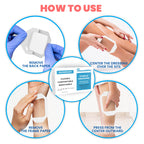 Waterproof Bandages, Transparent Film Dressing, Waterproof Bandages Post Surgical, for Wound Cover, Showering, Patches for Skin,