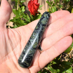 Charged 4 Natural Kambaba Jasper Crystal Massage Wand + Selenite Charging Heart Included [aka Galaxy Jasper & Crocodile Jasper]
