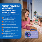 PinRid Pyrantel Pamoate Dewormer for Humans - 250mg, Pinworm Medicine for Adults & Kids, Fast Acting Human Dewormer Treatment fo