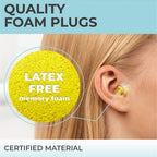 Peace&Quiet PQ Small Ear Plugs for Sleeping - 40 Earplugs for Sleep, Snoring, Small Ear Canals, Noise Cancelling 32 dB, Sound Bl