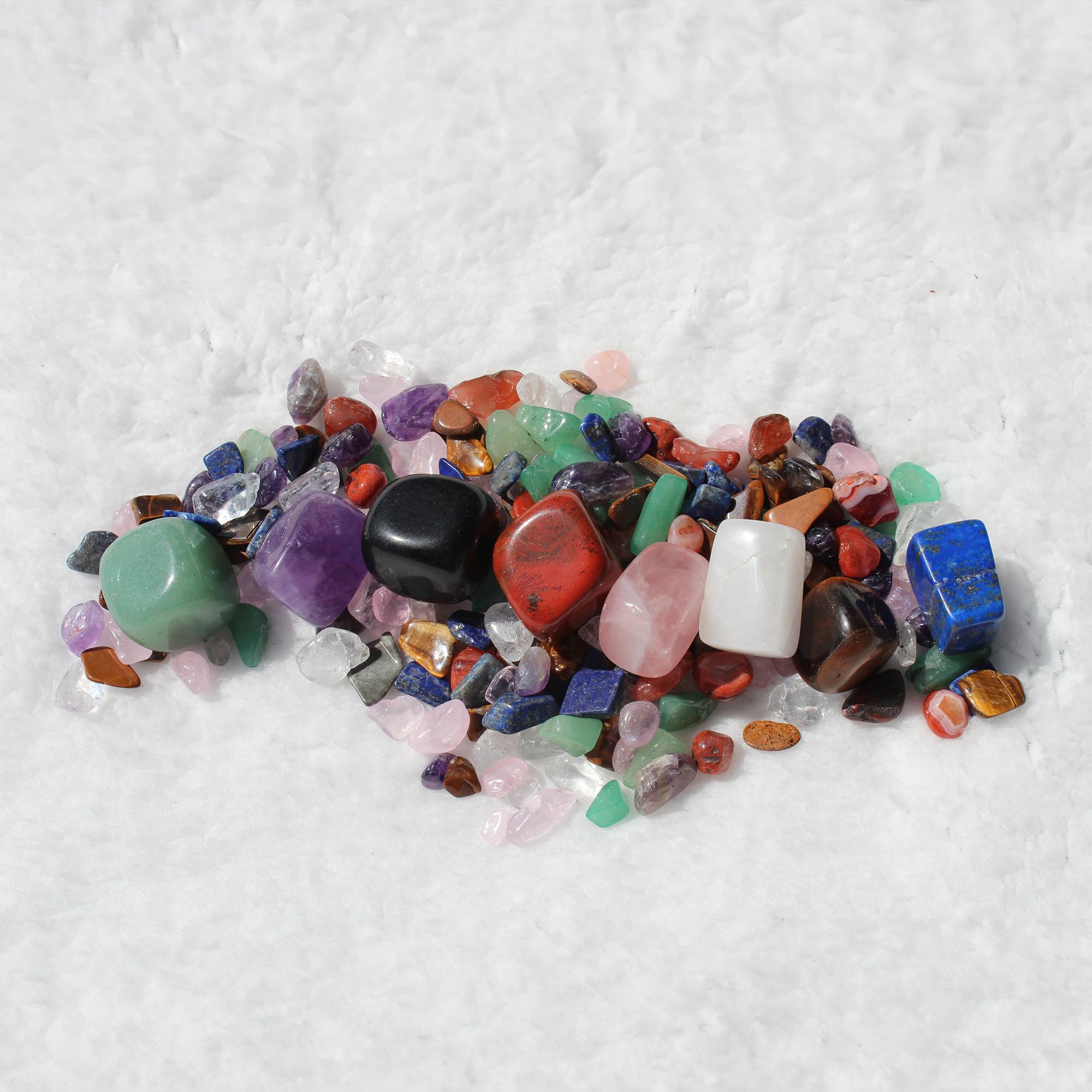 chakra Stones Healing crystals Set of 8, Tumbled and Polished, for 7 chakras Balancing, crystal Therapy, Meditation, Reiki, or a