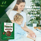 Natrulo Poison Ivy Soap Bar - All Natural Poison Ivy Treatment - Anti-Itch Skin Cleanser Bar for Poison Ivy, Poison Oak & Sumac