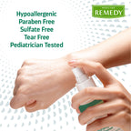 Medline Remedy Clinical No-Rinse Spray Cleanser (8 fl oz), 12 Count, Vanilla Scent, For Skin and Hair, Adults, Children, Body Wa