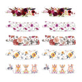 Nasogastric or Oxygen Tube precut Adhesive Tape Floral Mix x 10 Pack. (Right Side)