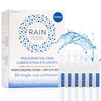 Rain Preservative Free Eye Drops for Severe Dry Eyes - More Natural Eye Drops for Dry Eye Relief - Proprietary Formula Relieves 