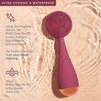 PMD Beauty Clean Pro RQ - Smart Facial Cleansing Device with Silicone Brush & Rose Quartz Gemstone ActiveWarmth Anti-Aging Massa