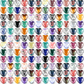 Nuenen 200 Pieces Valentine's Day Heart Shaped Crystal Bulk 0.8 Inch Worry Stones Valentine Mother's Day Gift Crystals Love Gems