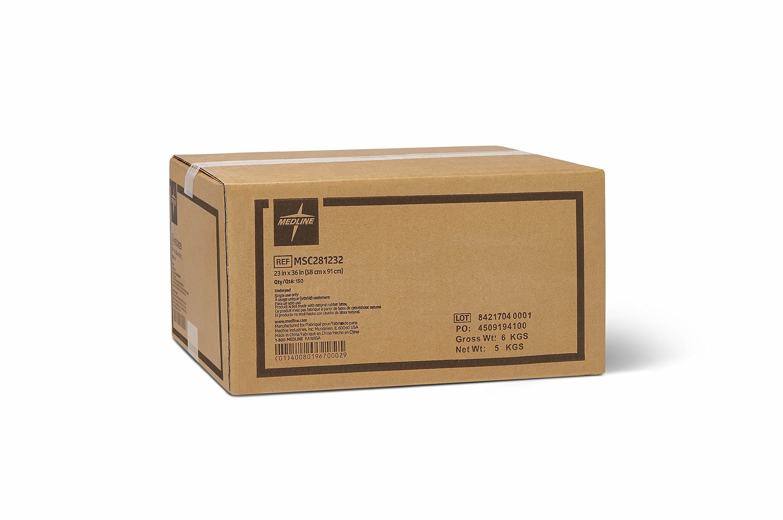 Medline MSC281232H Protection Plus Disposable Underpads25, Blue