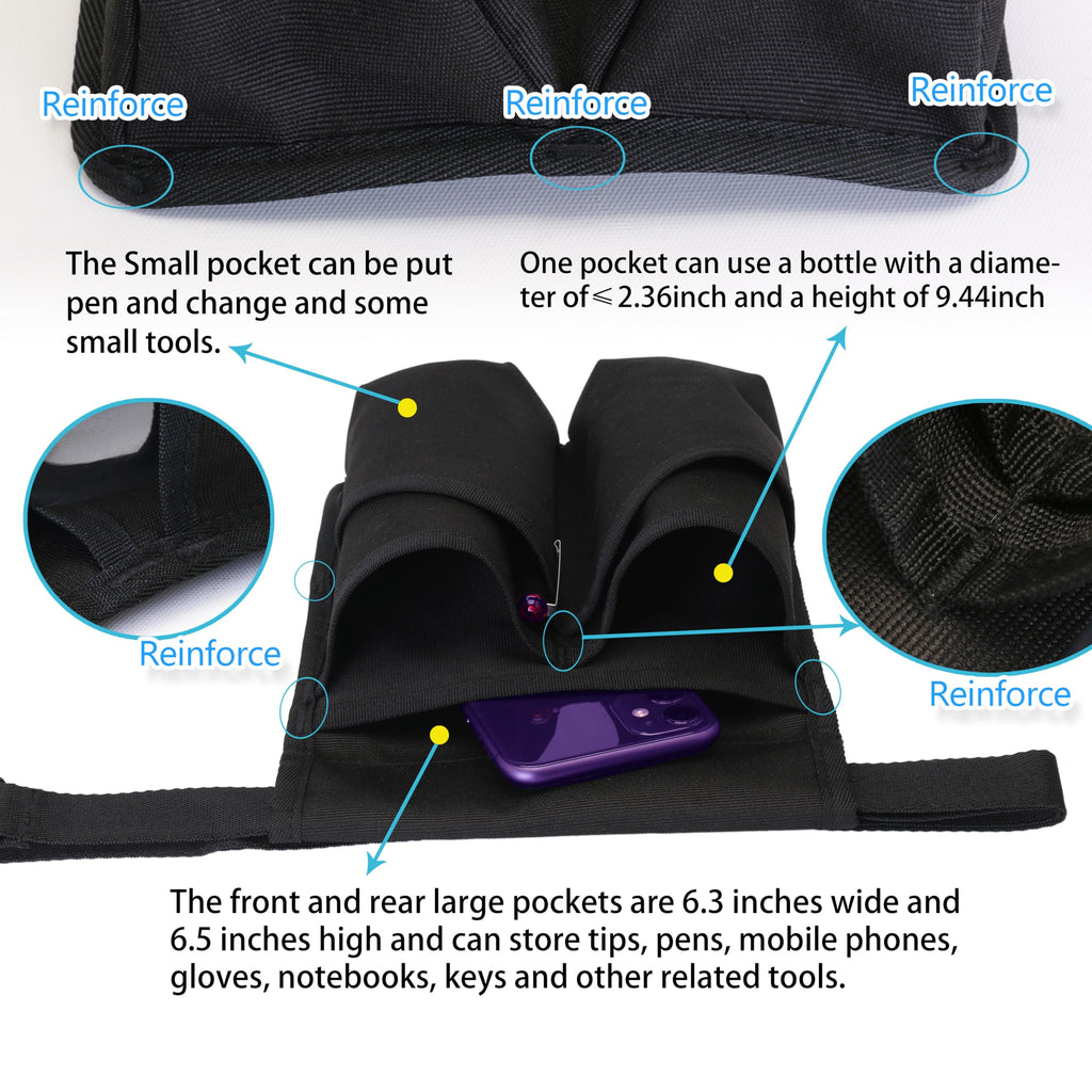 Tuhaoge Massage Bottle Bag,Massage Oil Holster for 2 Bottle s,Lotion Holster,Massage Therapist,Massage Oil Holster, Massage Loti