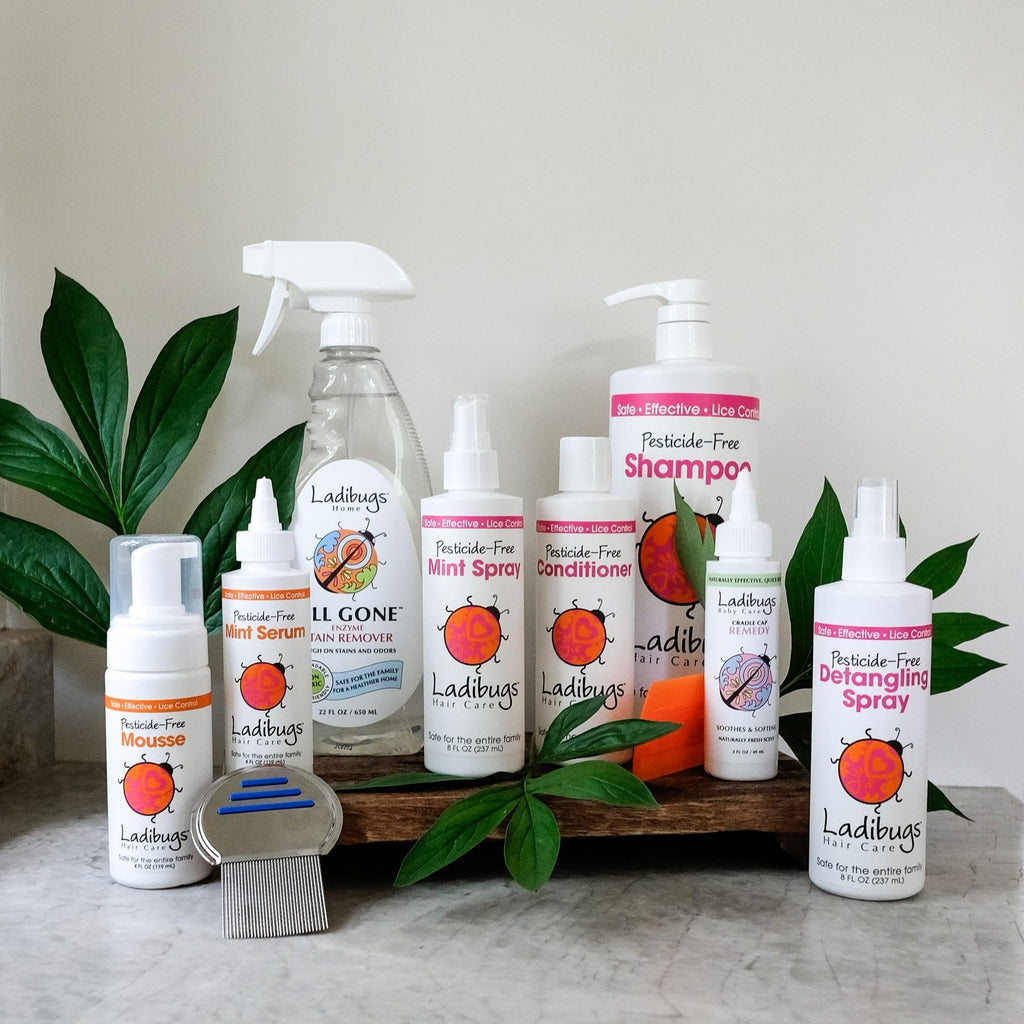LADIBUGS Lice Prevent Shampoo 32oz Family Size | Natural, Essential Oils, Sulfate-Free| Keep Lice Away!
