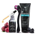 Bombay Shaving Company Beard Growth Kit | Beard Growth Oil, 30 Ml | Charcoal Face Wash, 100G | Beard Activator (Derma Roller) Fo