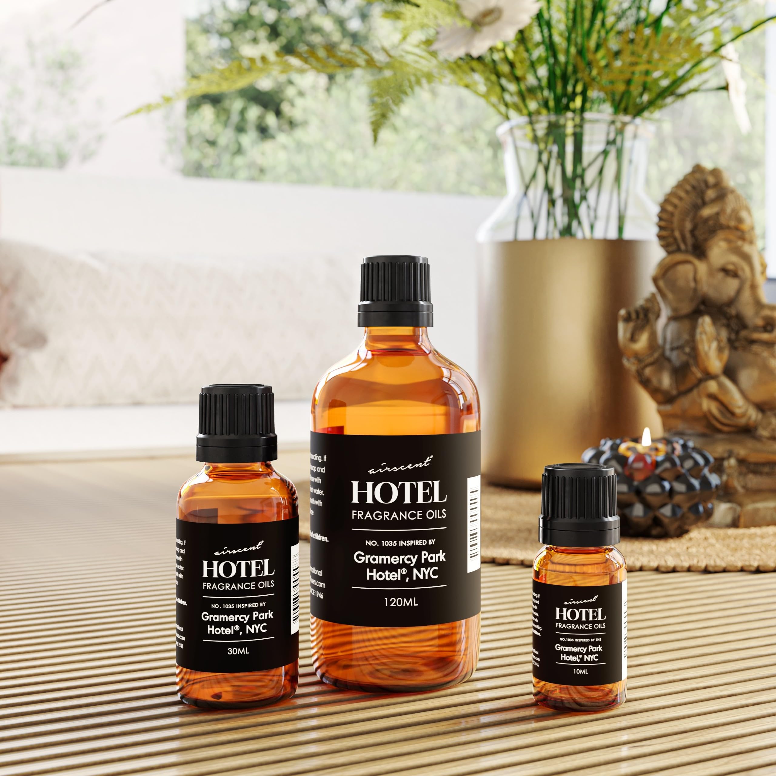 AirScent Hotel Diffuser Oil Inspired by Gramercy Parks Cade 26 Blend - Fragrance Oil No. 1035 for Ultrasonic and Waterless Diff