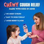 Mucinex Childrens Mighty Chews Nighttime Kids Cough Medicine, Easy to Dose Cough Suppressant with Dextromethorphan, Kids Travel