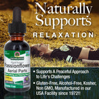 Nature's Answer Passion Flower | Super Concentrated | Liquid Herbal Tincture Supplement Drops | Natural Calming Botanical | Non-