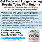 Neuropathy Nerve Relief Cream - Fast Acting Max Relief for Feet Hands Legs Toes Back - Ultra Strength Menthol Arnica Aloe Vera M