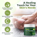 OWELL NATURALS Tea Tree Balm Oil with Vitamin E for Itchy, Dry, Flaky and Cracked Skin, Athletes Foot, Hands, Rashes, Bee Stings