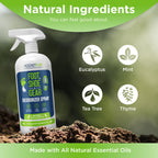 Rocket Pure Natural Odor Eliminator - Foot & Shoe Deodorizer Spray, Gear Odor Eliminator - Removes, Controls & Prevents Odors -