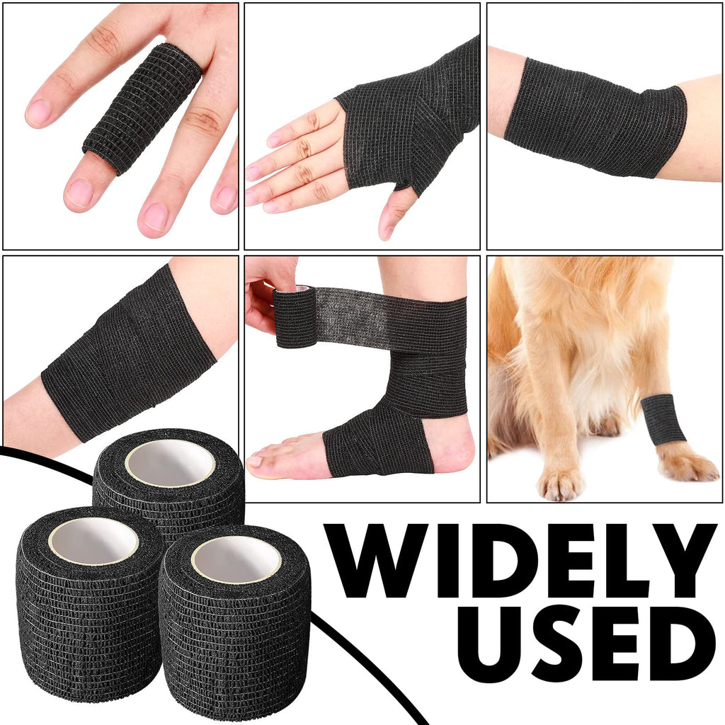 Treela 96 Pack Self Adhesive Bandage Wrap 2 Inch x 5 Yard Self Adherent Cohesive Bandages Elastic Athletic Sports Tape Breathabl