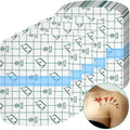 Nuanchu 50 Pcs Transparent Stretch Waterproof Adhesive Bandage Protective Bandage Clear Film Dressing Cover Stretch Tape Round S