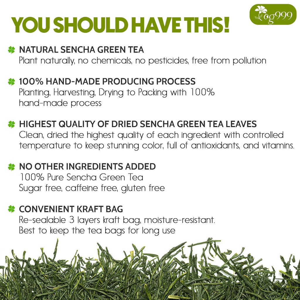 Premium Sencha Green Tea Bags