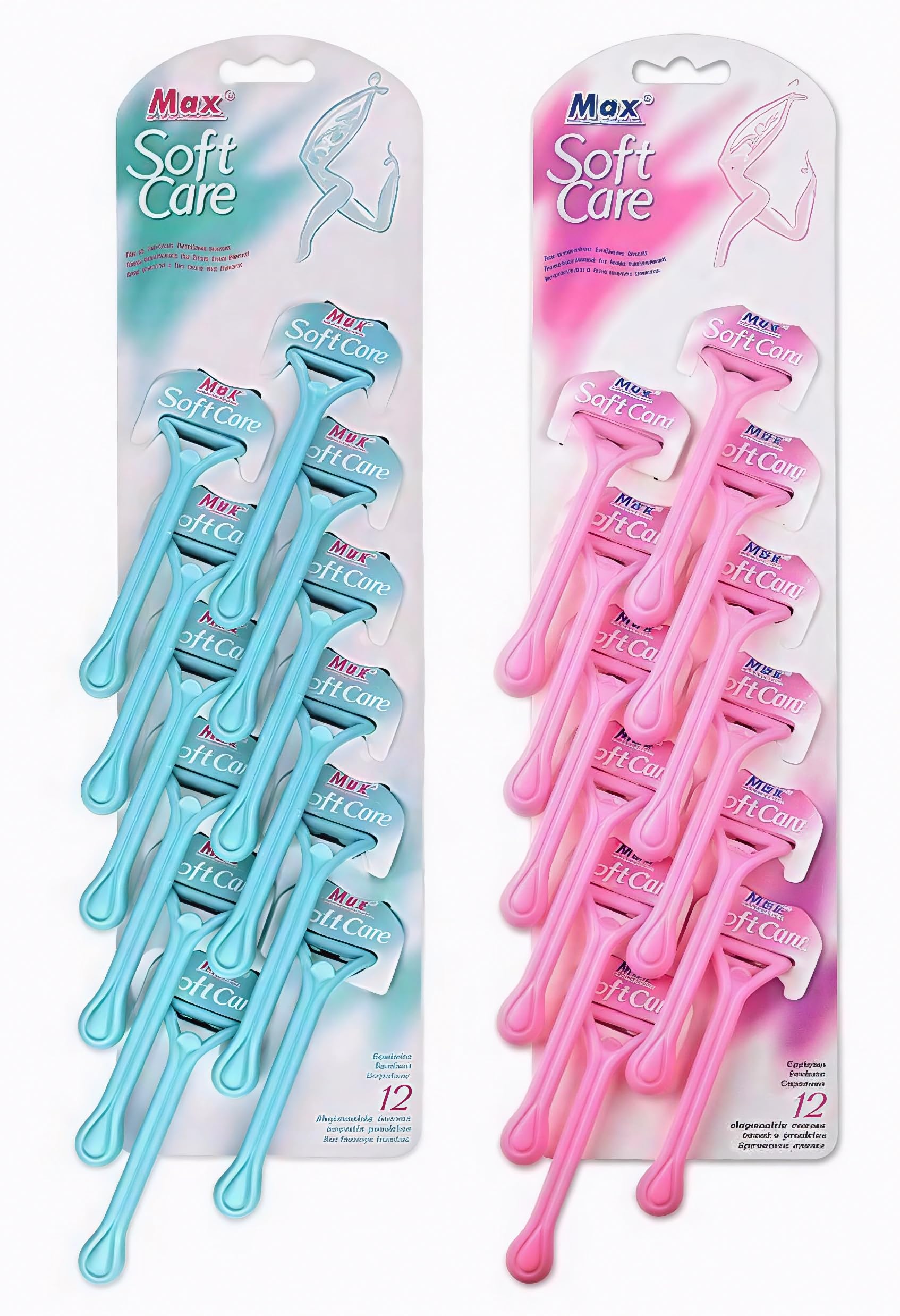 Flavorhaus Max Soft Care Unisex Razors For Women & Men | Nourishing Smooth Shaving For Face, Arms, Legs, Underarms & Bikini Line