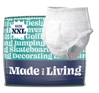 Made For Living, Size XXL (>62), Incontinence Underwear for Women & Men, Ultimate Absorbency Overnight Adult Pull Ups, Disposabl