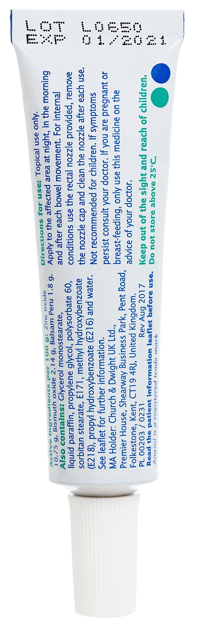 Anusol Haemorrhoids (Piles) Treatment Cream - 23g