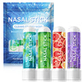 HUALIJIA Nasal Sticks (4 Pack), Nose Inhaler Stick with Essential Oils + Menthol (Mint, Wintermint, Tropical, Lavender) - Enhanc