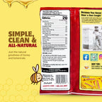 Honees Honey Filled Drops, Cough Drops with Real Honey-Natural Sore Throat Relief-Nothing Artificial-Throat Coat Lozenges, Natur