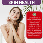 Dr Joe Lab Apricot Kernel Oil - Cold Pressed Pure Natural Moisturizing for Hair and Skin (8 oz)