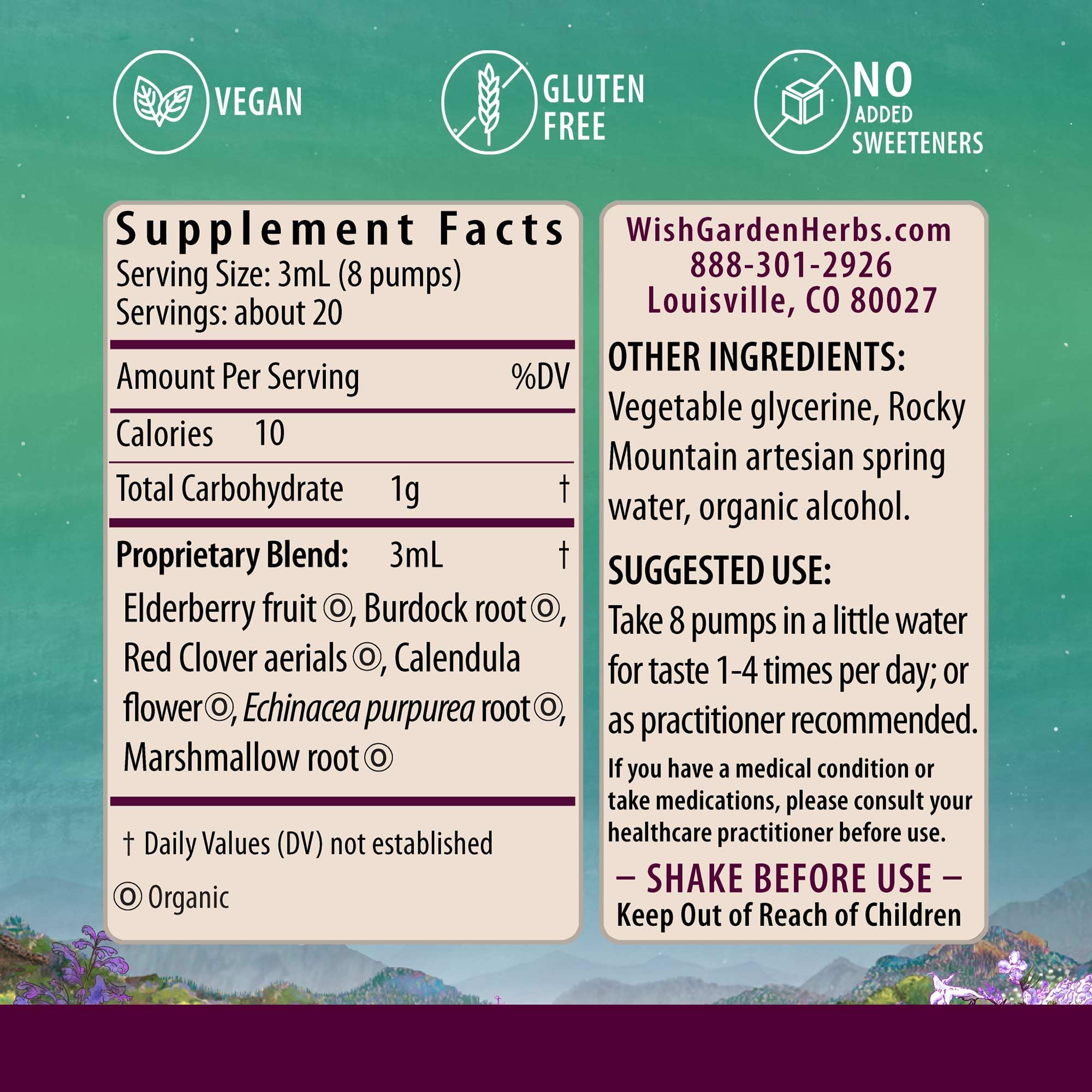 WishGarden Herbs Kick-Ass Allergy for Pregnancy - Plant-Based Herbal Allergy Supplement w/Nettle Leaf, Echinacea & Yerba Santa,