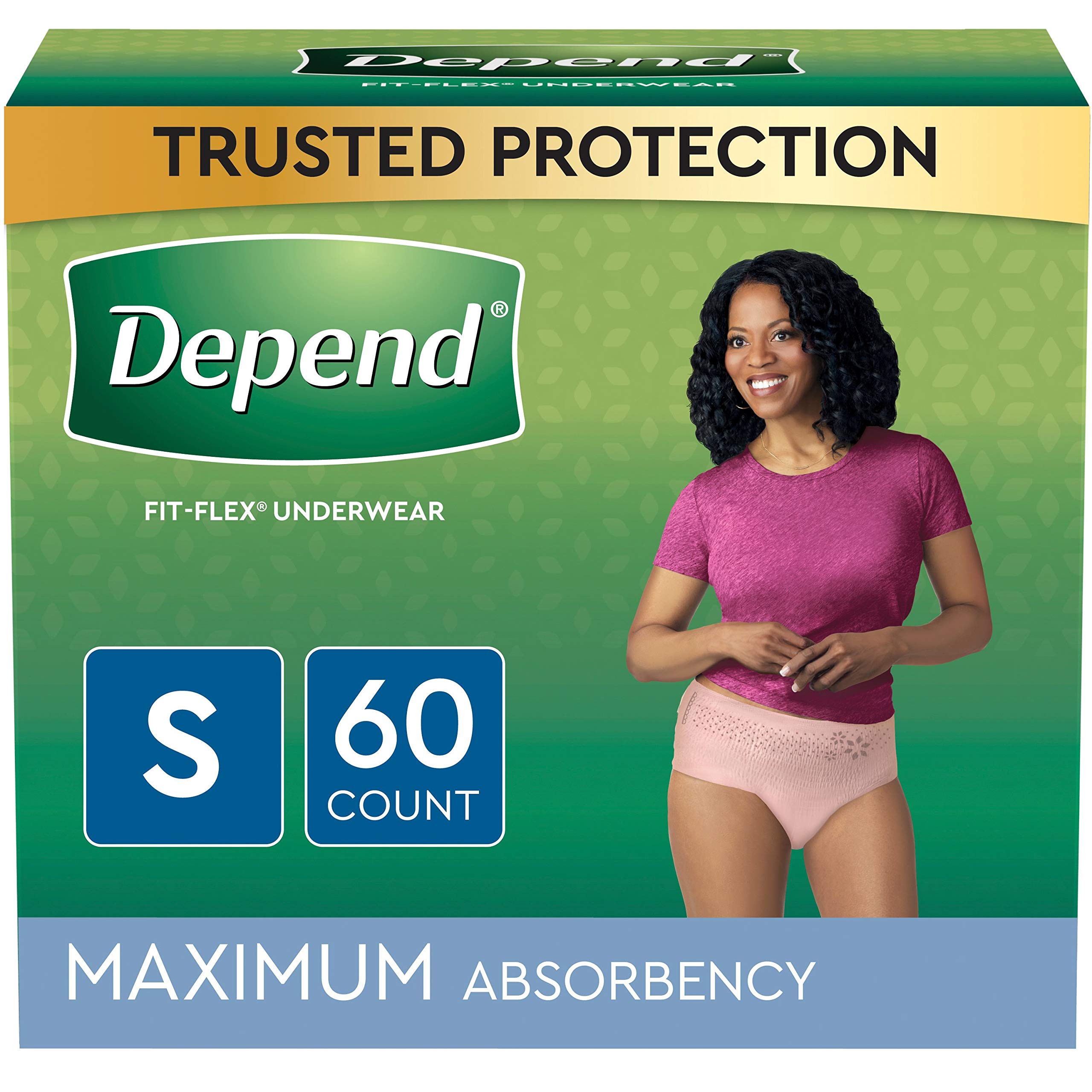 Depend FIT-FLEX Incontinence Underwear for Women, Disposable, Maximum ...