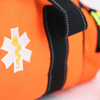 Lightning X Pre-Stocked EMS/EMT Trauma Kit w/Large First Responder Bag & 256 First Aid Medical Supplies - Orange