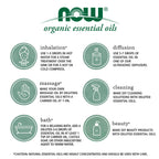 NOW Foods Essential Oils, Tea Tree Roll-On, Certified Organic, Purifying Blend, Steam Distilled, Topical Aromatherapy, 10-mL