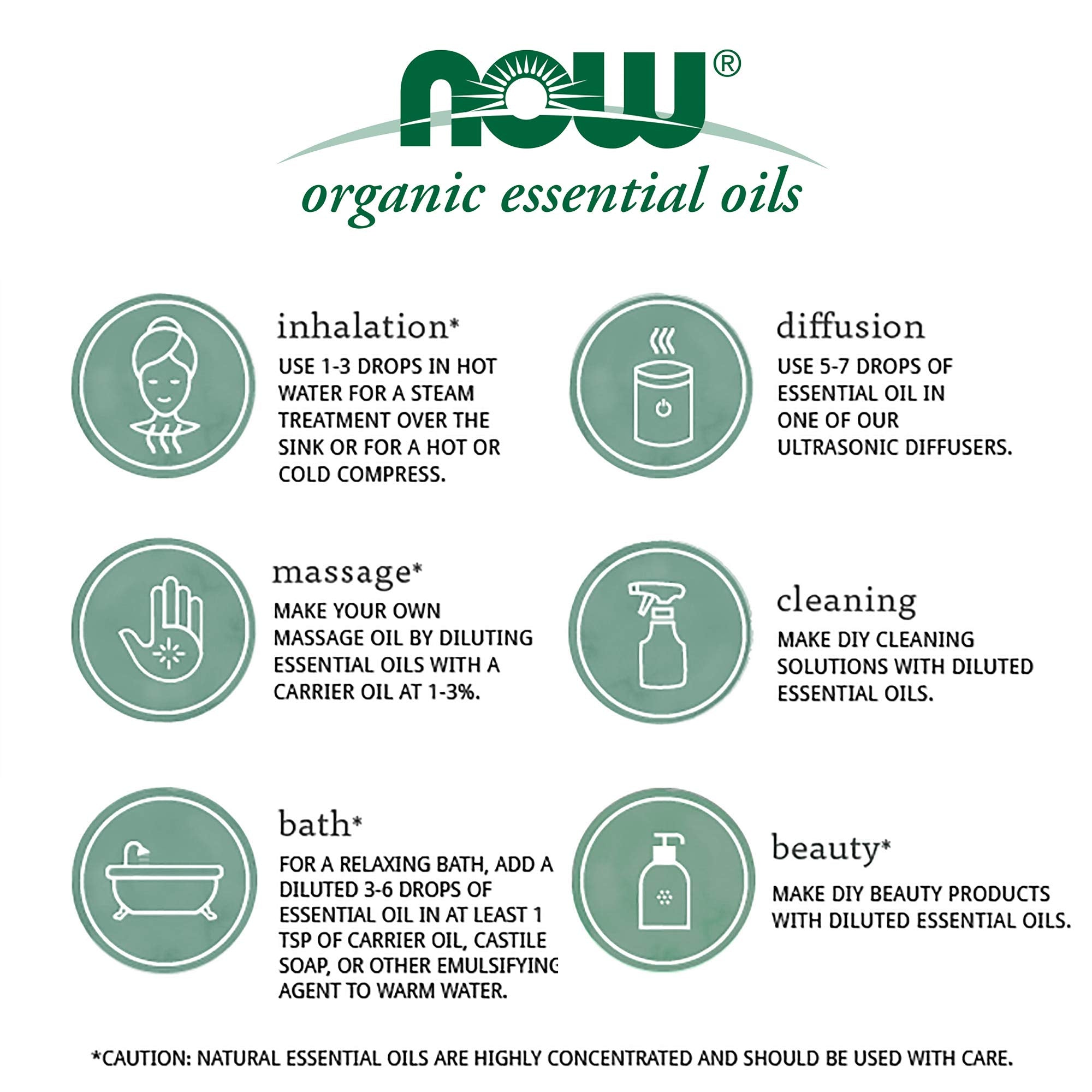 NOW Foods Essential Oils, Tea Tree Roll-On, Certified Organic, Purifying Blend, Steam Distilled, Topical Aromatherapy, 10-mL