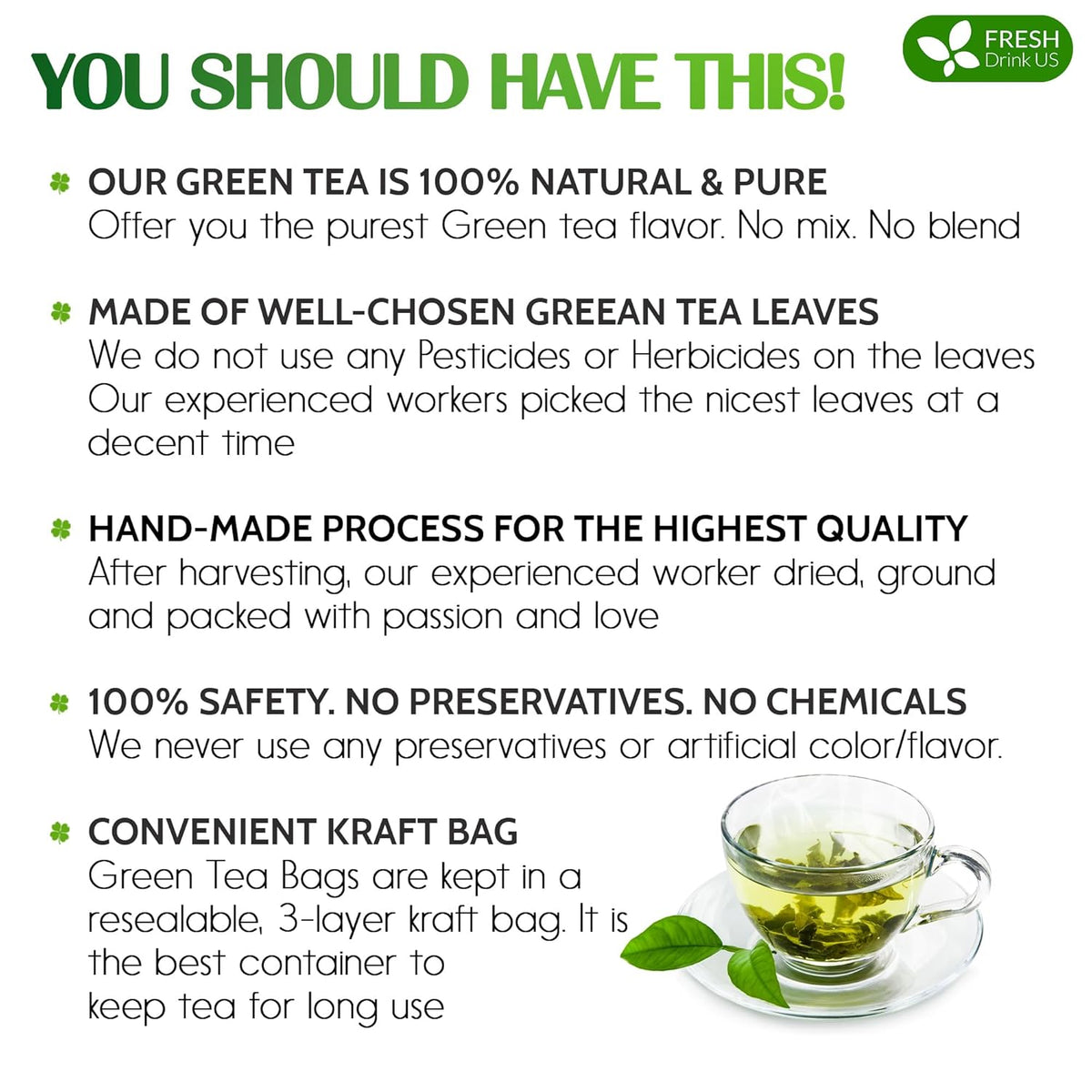 Premium Green Tea Bags