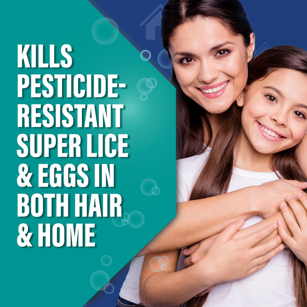 RID Super MAX 5-in-1: Hair & Home Complete Lice Treatment Kit, Kills Super Lice & Eggs in Hair & Home, 3.4 FL OZ Lice Shampoo +