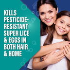 RID Super MAX 5-in-1: Hair & Home Complete Lice Treatment Kit, Kills Super Lice & Eggs in Hair & Home, 3.4 FL OZ Lice Shampoo +
