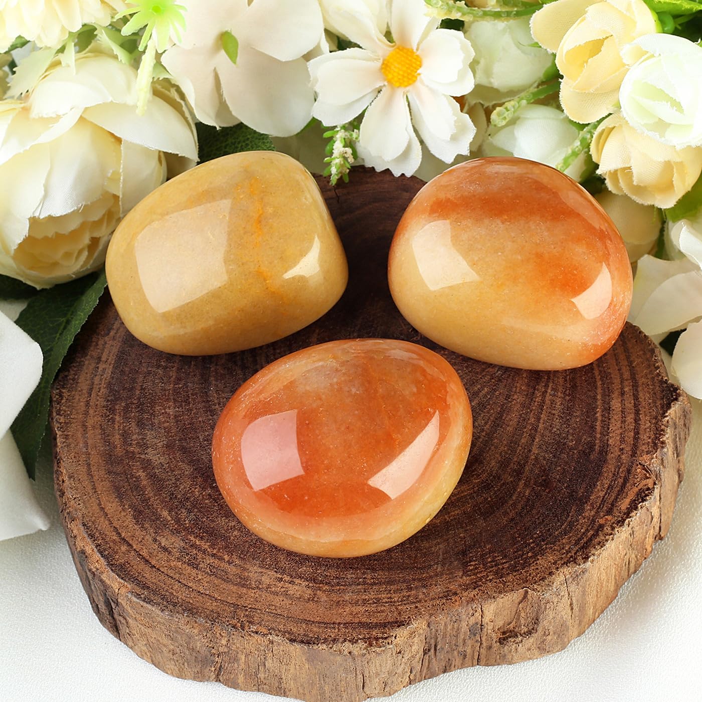 MAIBAOTA 1.6-2.0'' Topaz Crystal Large Reiki Natural Tumbled Polished Stones for Energy Witchcraft Therapy Meditation DIY Crysta