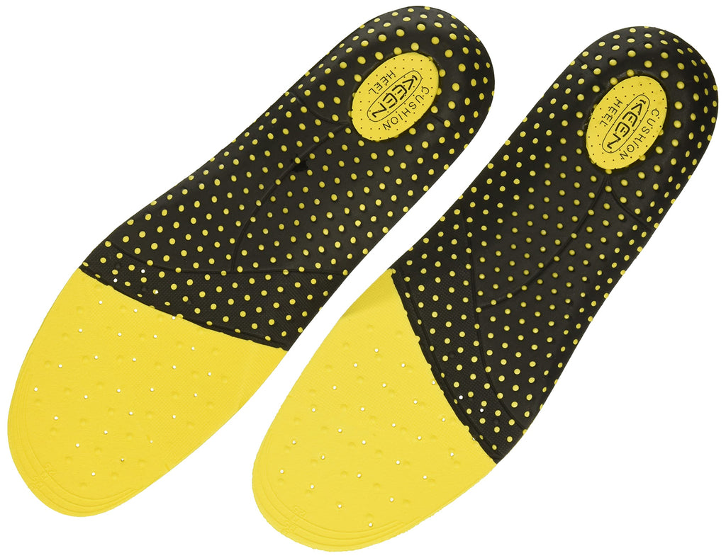 KEEN Utility Mens K-10 Gel Insole Replacement with Heel Pad for Neutral Arch Support Accessories, Yellow, S Regular US