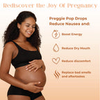 Preggie Pop Drops Plus with Vitamin B6 for Pregnancy Nausea Relief, Morning Sickness Candy with Essential Oils for Pregnant Wome