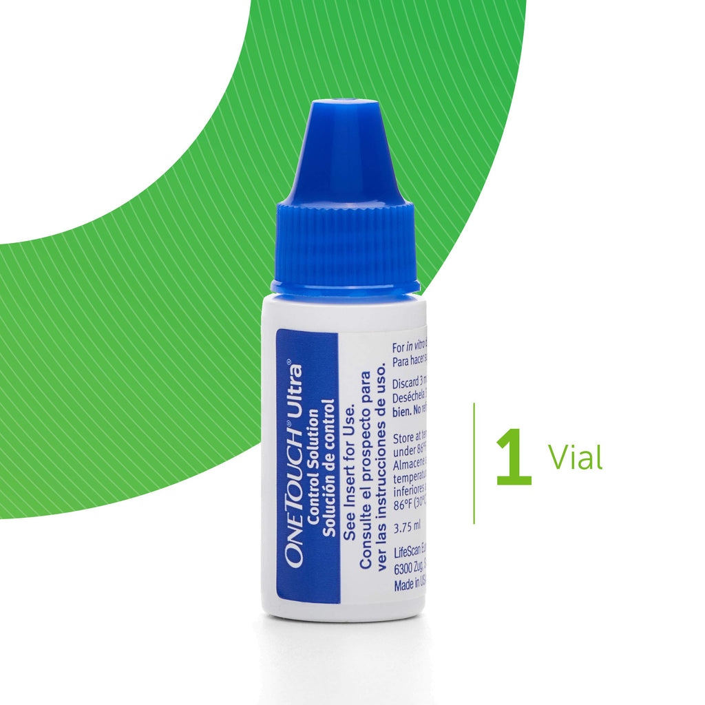 OneTouch Ultra Control Solution for Blood Glucose Meters, Test Strips - 0.126 Fl Oz