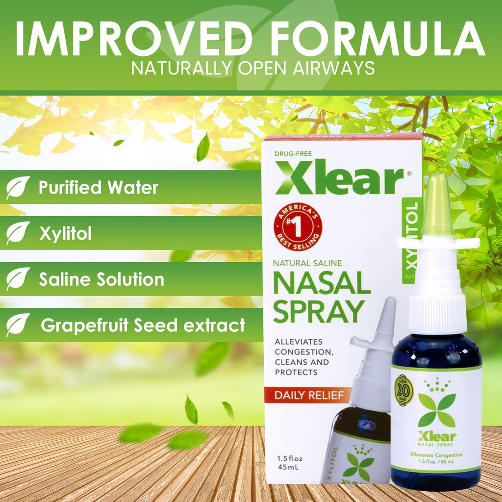 Xlear Nasal Spray and Commonsense Medicine Book: Healing from The Inside Out and Stopping The Next Pandemic Bundle, Natural Sali