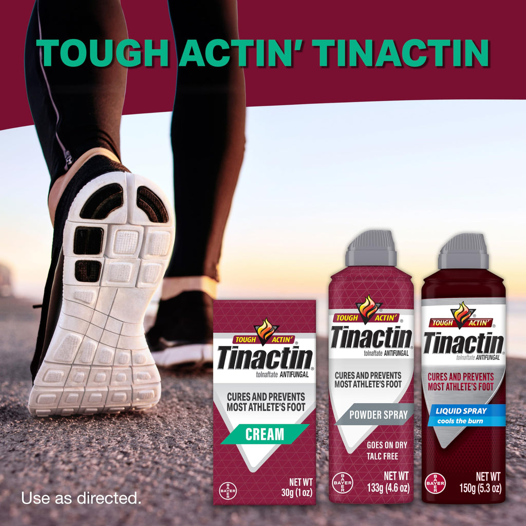 Tinactin Antifungal Cream, Athletes Foot Treatment, Tolnaftate 1%, Proven Clinically Effective on Most Athletes Foot and Ringwor