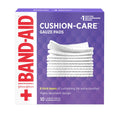 Band-Aid Brand Cushion Care Non-Stick Gauze Pads, Individually-Wrapped, Large, 4 in x 4 in, 10 ct